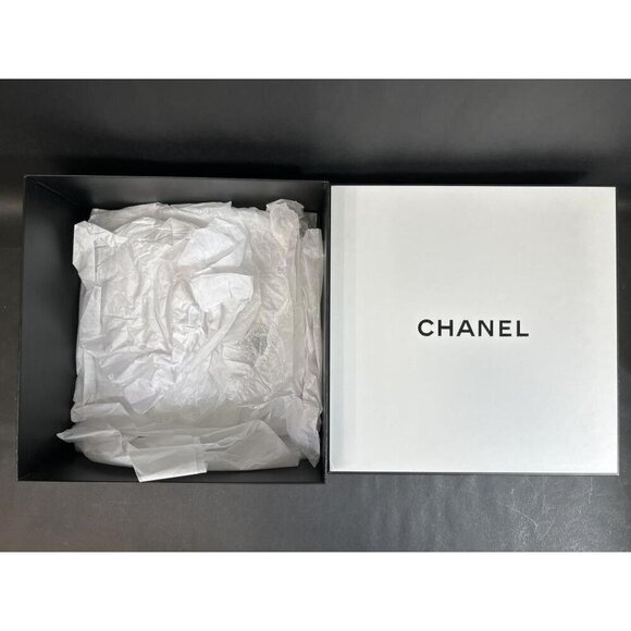 Chanel White & Black Gift Boxes & Tissue 1 large 2 medium Empty Luxury Storage - Picture 4 of 5